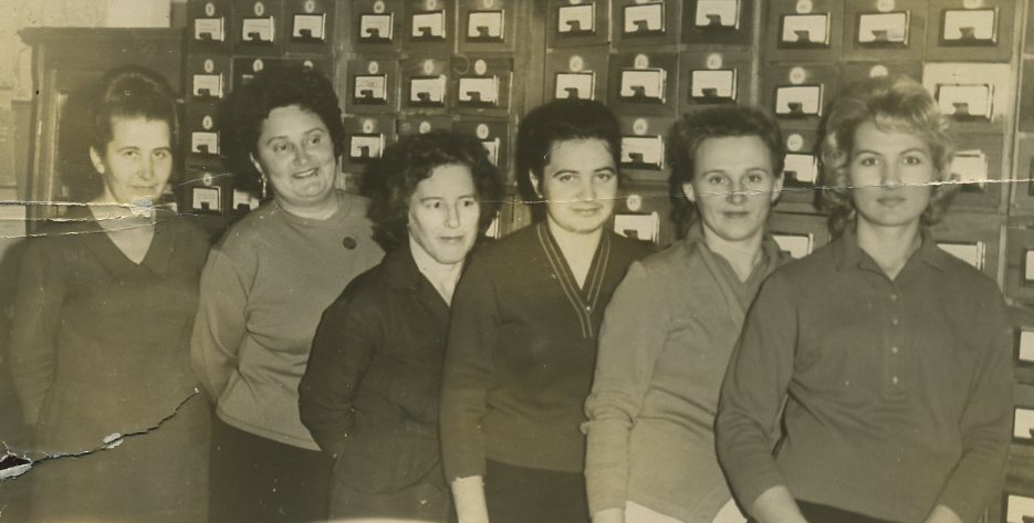 Коллектив библиотеки, 1968 г.