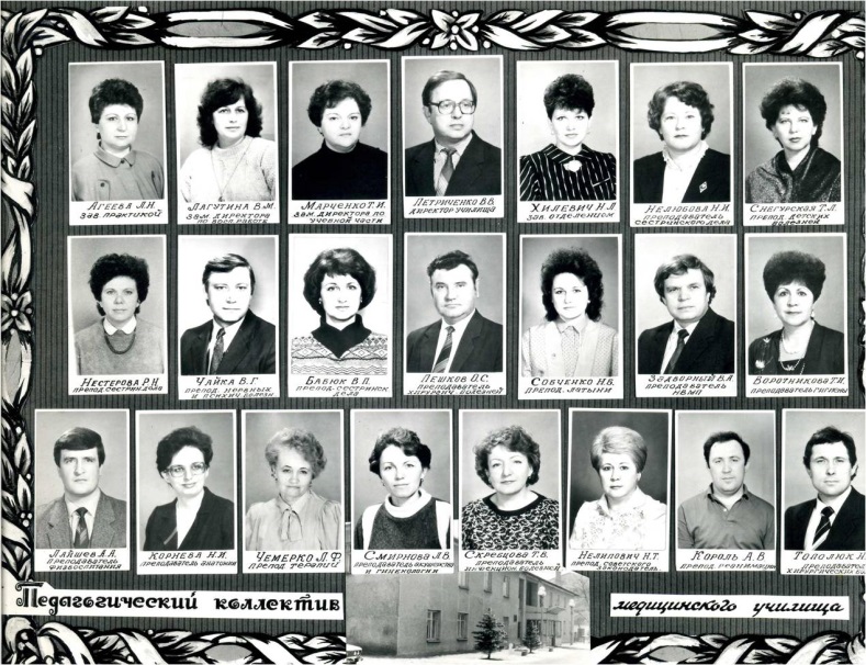 Педагогический коллектив, 1987 г.